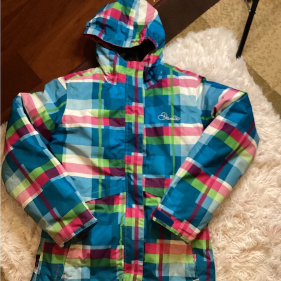 DARE2b ARED 5000 1 GIRLS PLAID WINTER SKI  COAT SZ. 13/14 - Picture 4 of 16